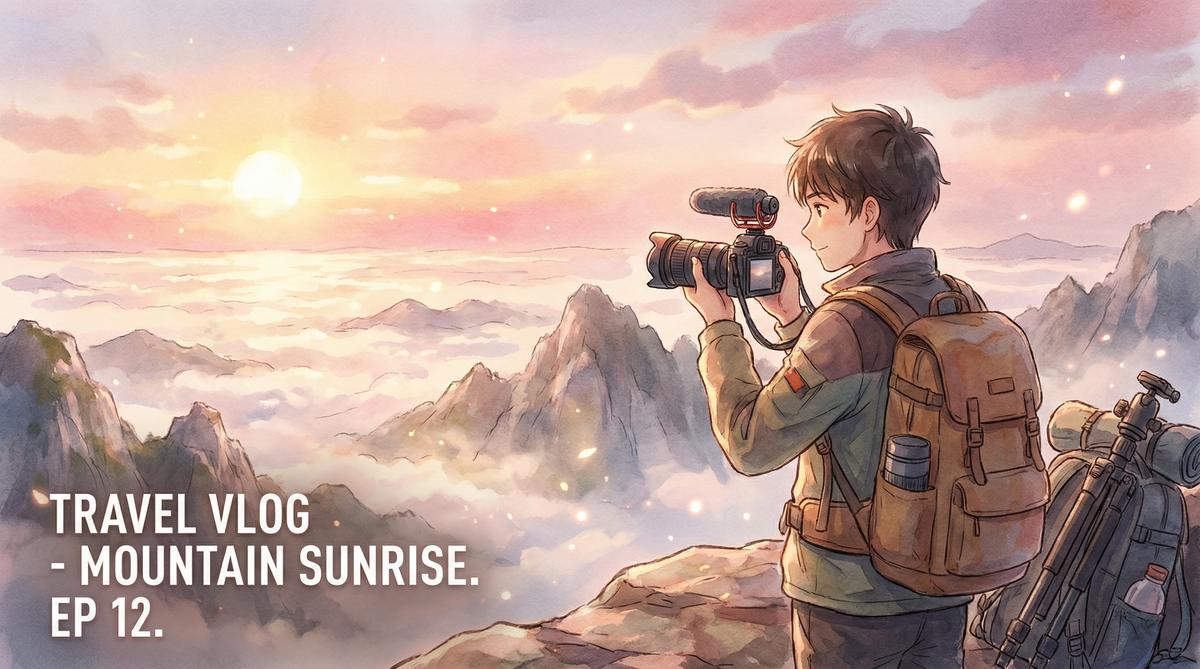 麻豆旅行视频分享山顶日出